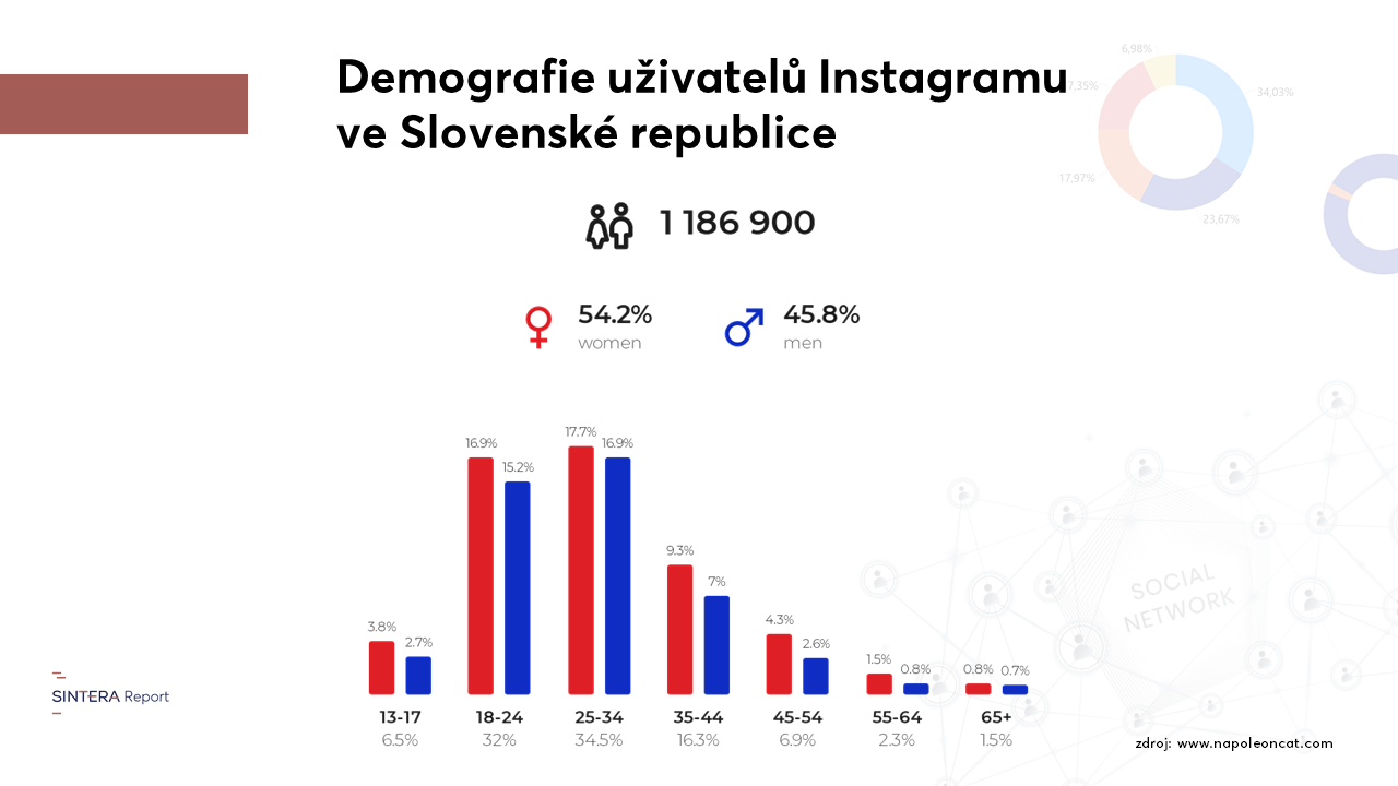 Demografie uživatelů Instagramu v SR